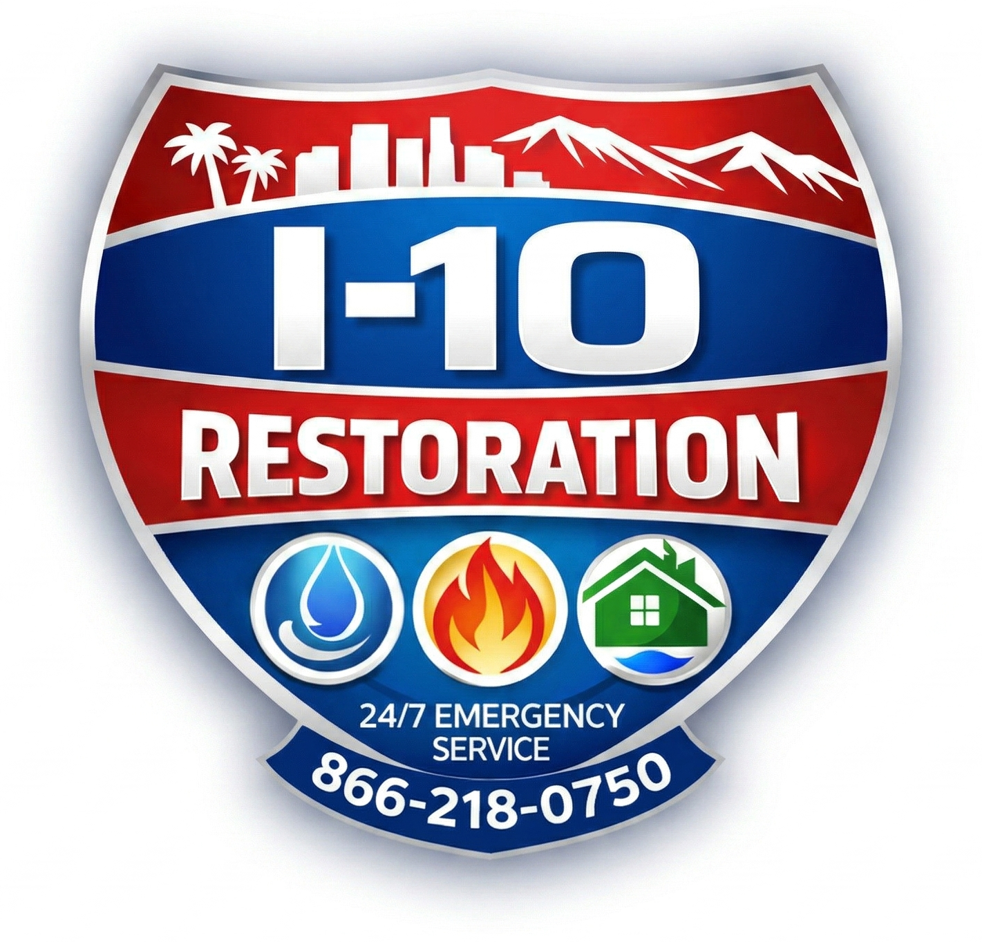 I-10 Restoration flood damage restoration team serving San Diego, Los Angeles, Riverside and San Bernardino